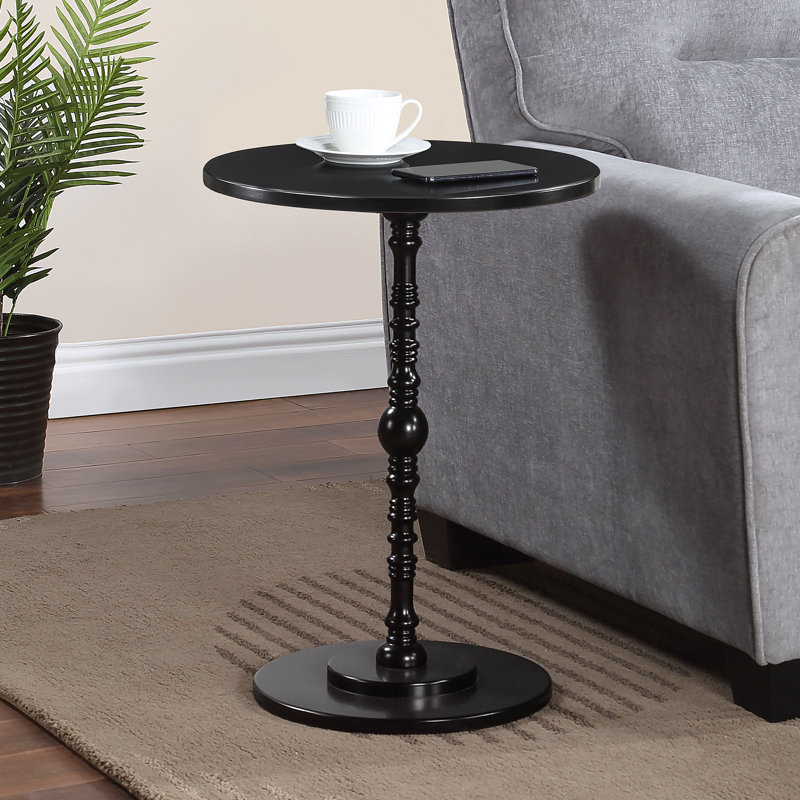 Daneysha Spindle End Table, Black