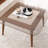 Modern Coffee Table, 31.5 x 15.7 x 31.5 inches, Bronze Color | 100% Solid Pine Wood Top, 6 mm Thick | 100% Tempered Glass Frame, Beech Wood Legs | Stylish & Durable Design for Living Room & Contemporary Spaces