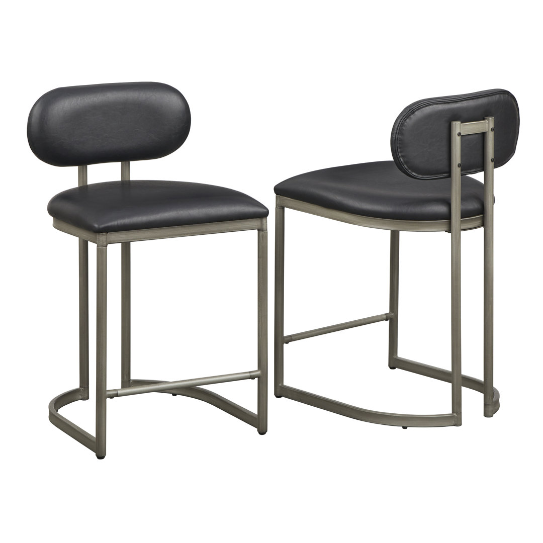 Haegen 24 Counter Stool (Set of 2) 17 Stories Seat Color/ Frame 