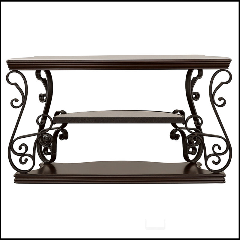 Console à 2 tablettes Gretta Merlot