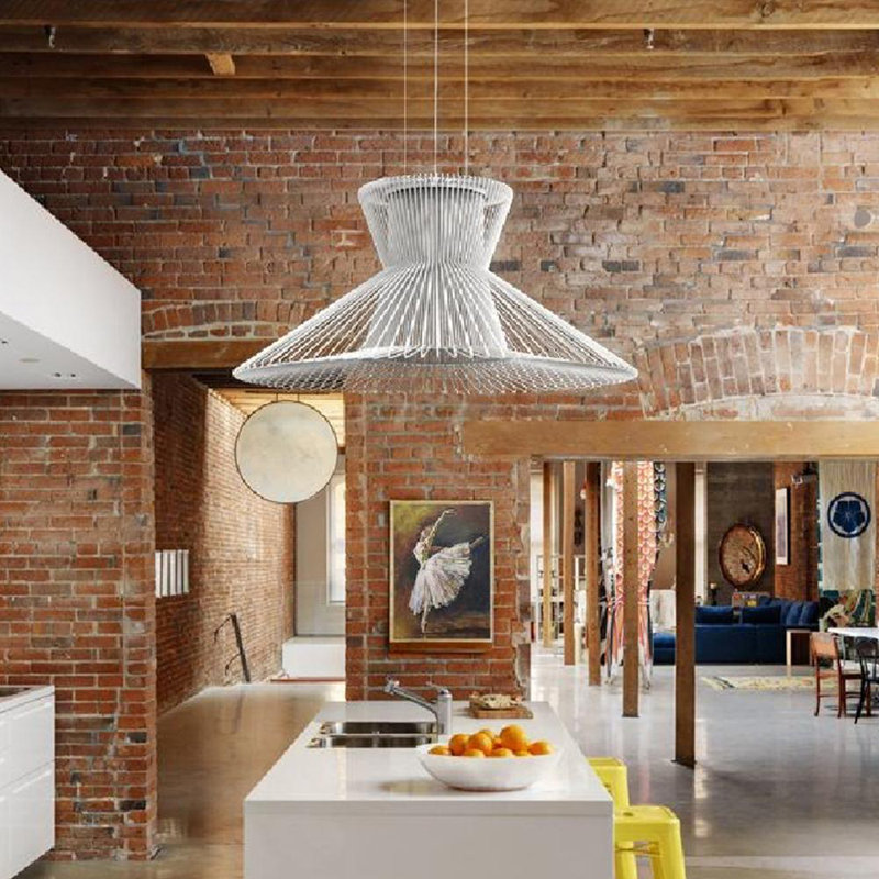 Impossible B 65 - Light Geometric Pendant, Matte White