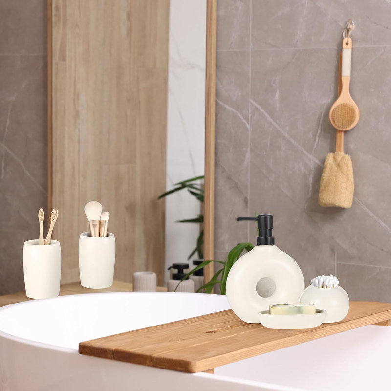Ensemble d'accessoires de salle de bain 5 pièces