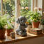 Statue chiot et papillon