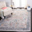 Tapis tissé à la machine rectangulaire bleu / gris / brun-172259779