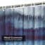 Rideau de douche Â« Paysage Â» bleu indigo aquarelle avec 12 crochets-1387555387