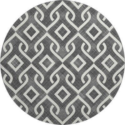 Tapis noir Cerrito lavable à la machine de qualité supérieure