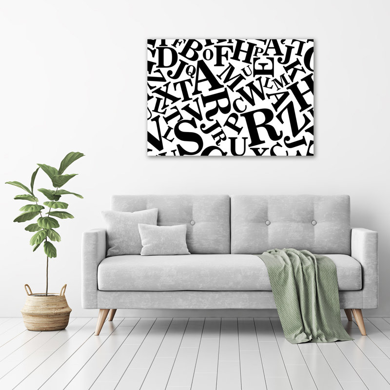 Alphabet - Wrapped Canvas Print