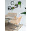Pot à fleurs mural contemporain en métal gris avec tablettes en bois, dos en miroir, ensemble de pots à fleurs profondes et demi-lune en fer galvanisé