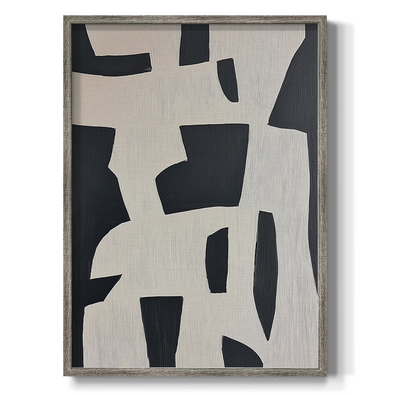ABSTRACT Series DC III, reproduction encadrée - bois massif, H 30 po x l 24 po