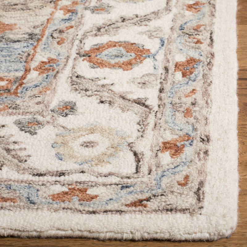 Tapis oriental en laine touffeté à la main Zimmer, Tapis de couloir 2 pi 3 po x 7 pi