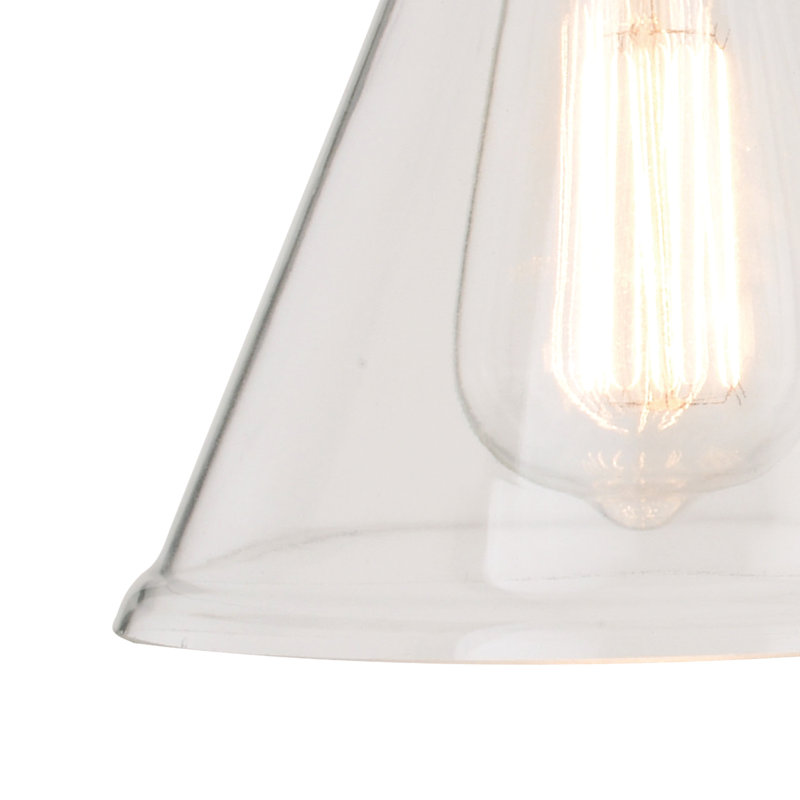 Mason Light Farmhouse Black Bathroom Vanity Fixture Clear Glass, 3 Lights