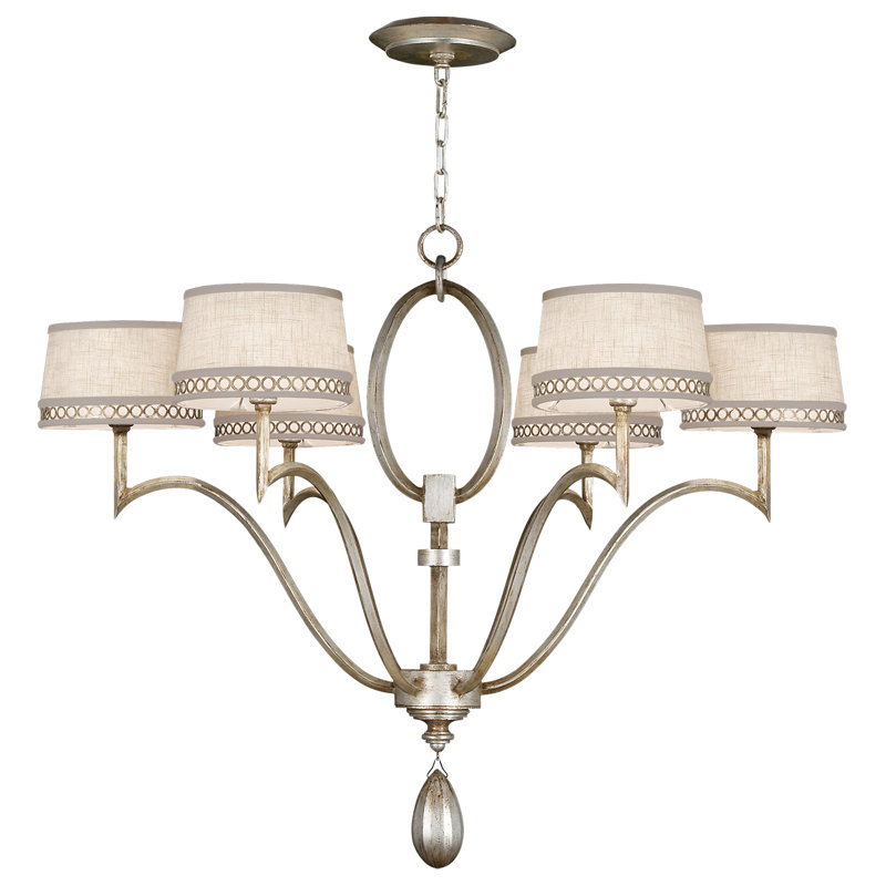Lustre rond 39 po Allegretto, Argent