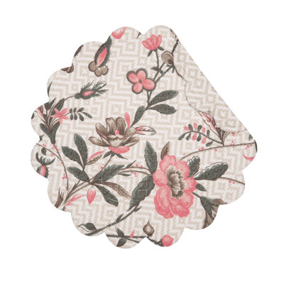 Floral 100% Cotton Round