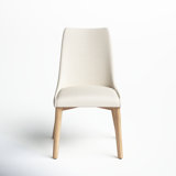 Emestina 19.5'' H Linen Upholstered Pine Side Chair