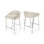 Tabouret de comptoir rembourré 26 po Shounda-369230275