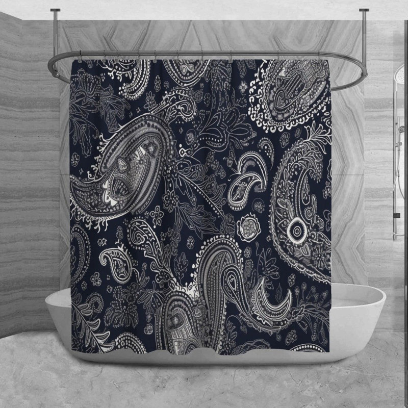Tapis de bain Paisley, H 93 po x l 70 po