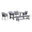 Common Trestle Outdoor 6 - Piece Dining Set with Cushions