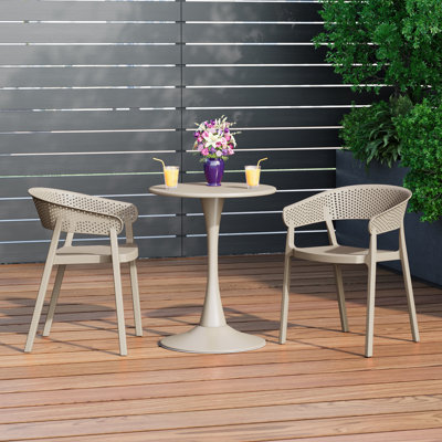 2-Person Outdoor Round Dining Set