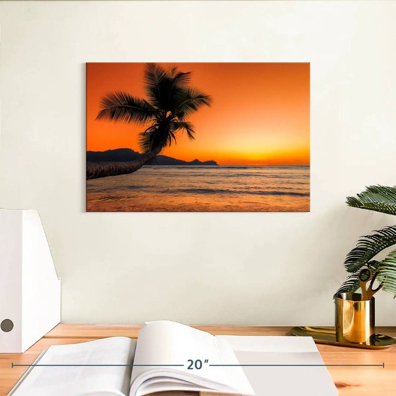 Gillard Beach Sunrise Palm, H 8 po x l 12 po