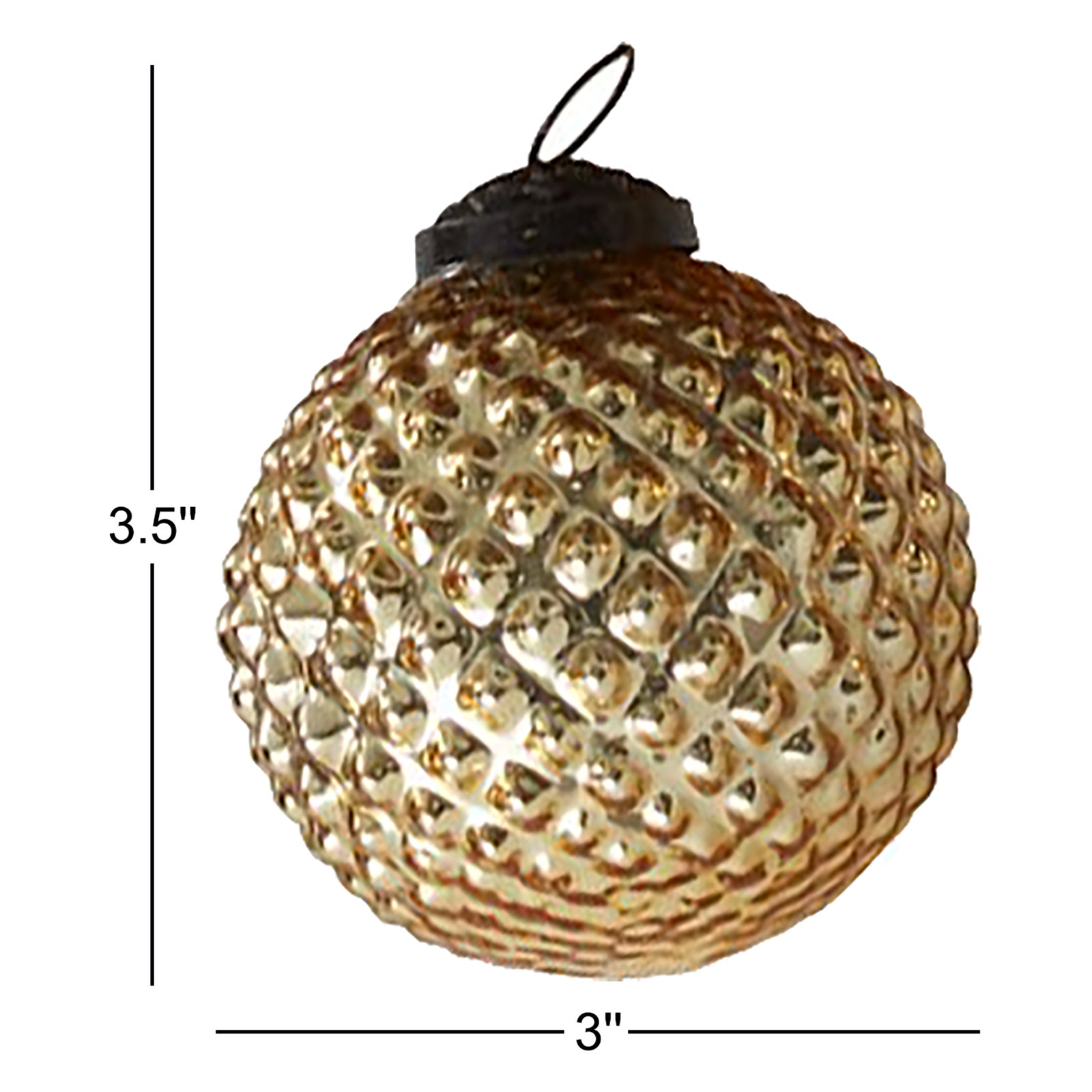 3.5'' Glass Plants & Flowers Holiday Shaped Ornament