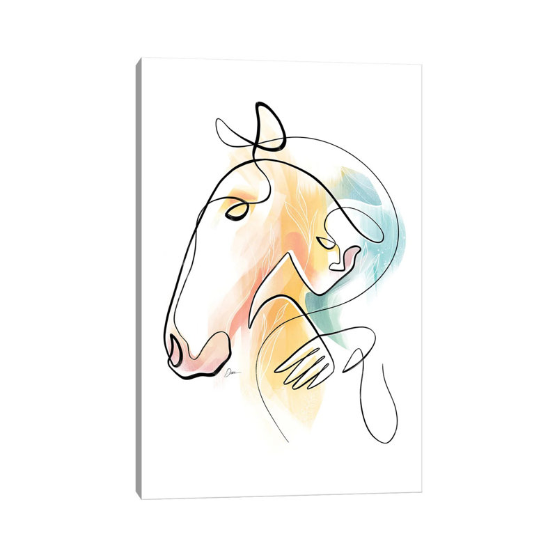 Equus No 15 / Horse Art 1 Piece Wrapped Canvas Painting, 101.6 cm H x 66.04 cm W x 3.175 cm D