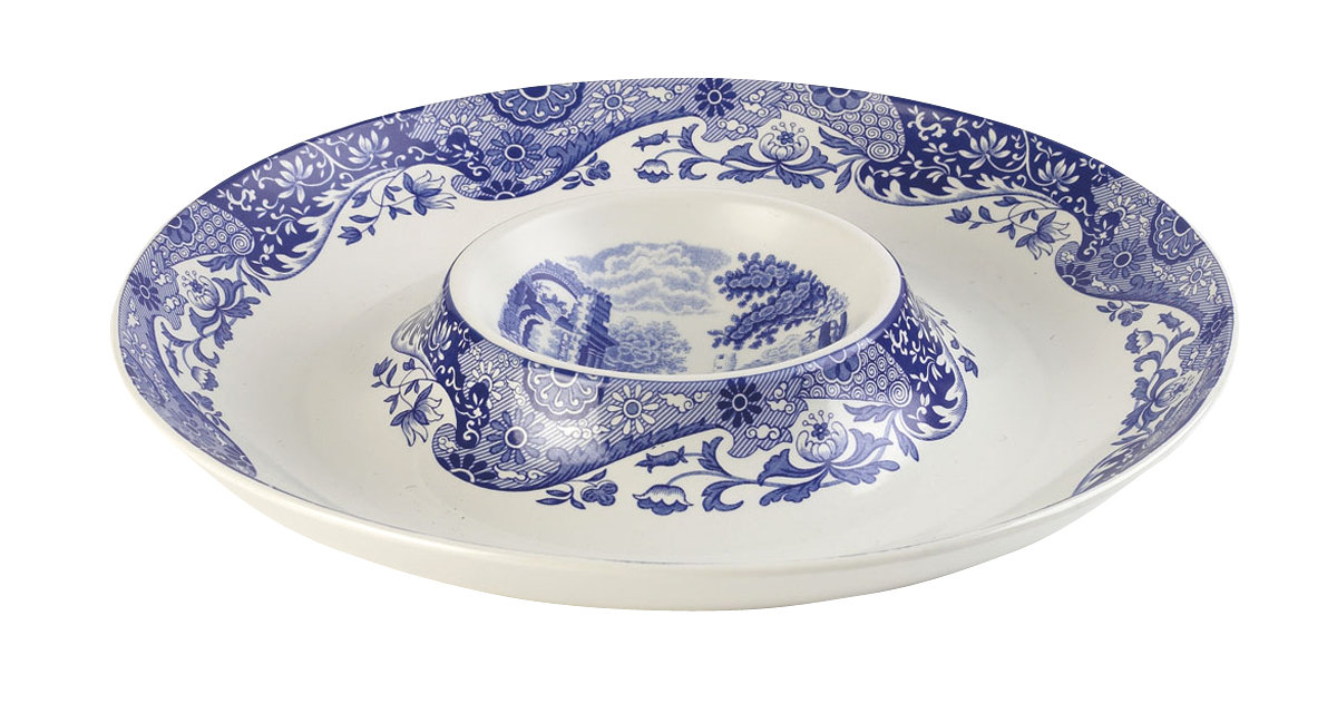 Spode Blue Italian Chip Dip Reviews Perigold