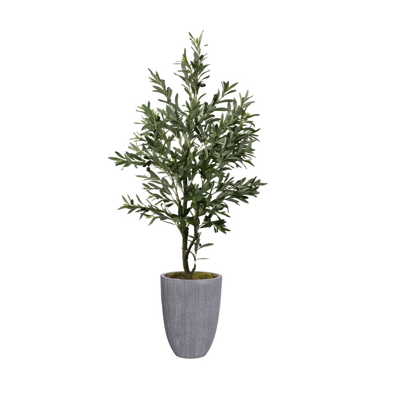 Olive artificielle 71,1 po en pot
