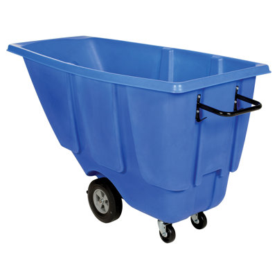 Plastic Open Outdoor Trash & Recycling Bin