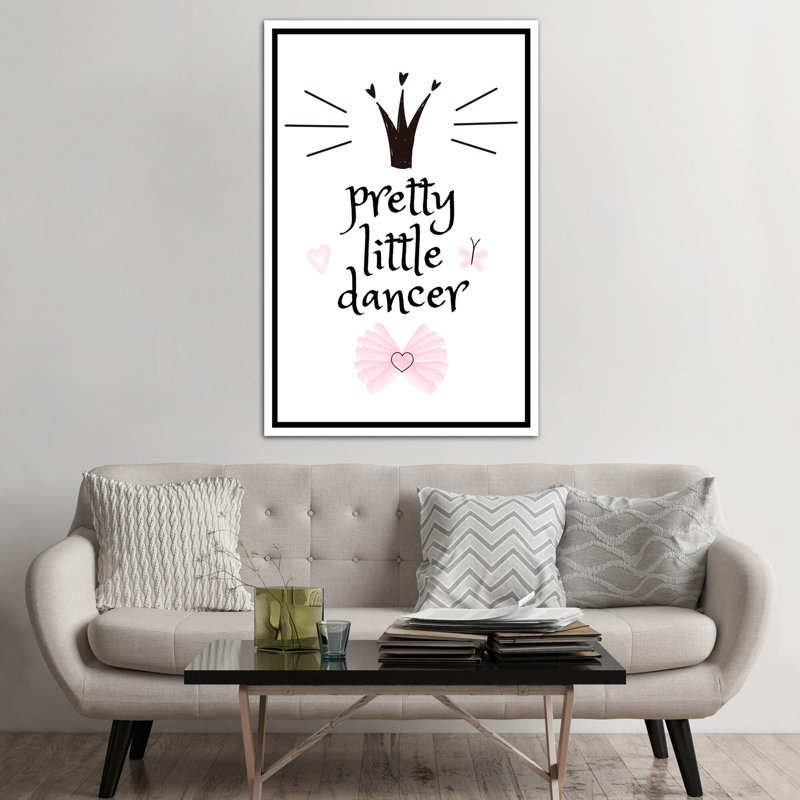 «Pretty Little Dancer», reproduction d'impression, Aucun mat, H 60 po x l 40po x P 1,5 po, Toile blanche encadrée