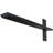 2 1/2"W x 20"D Floating Steel Heavy Duty Wall Mount, Powder Coated Black-1745107375