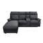 DS Living Home Furniture 3 Seater Leather Match Reclining Sofa & Chaise-1358405856-1358405857