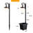 Solar Outdoor Post Light With Planter-418675104