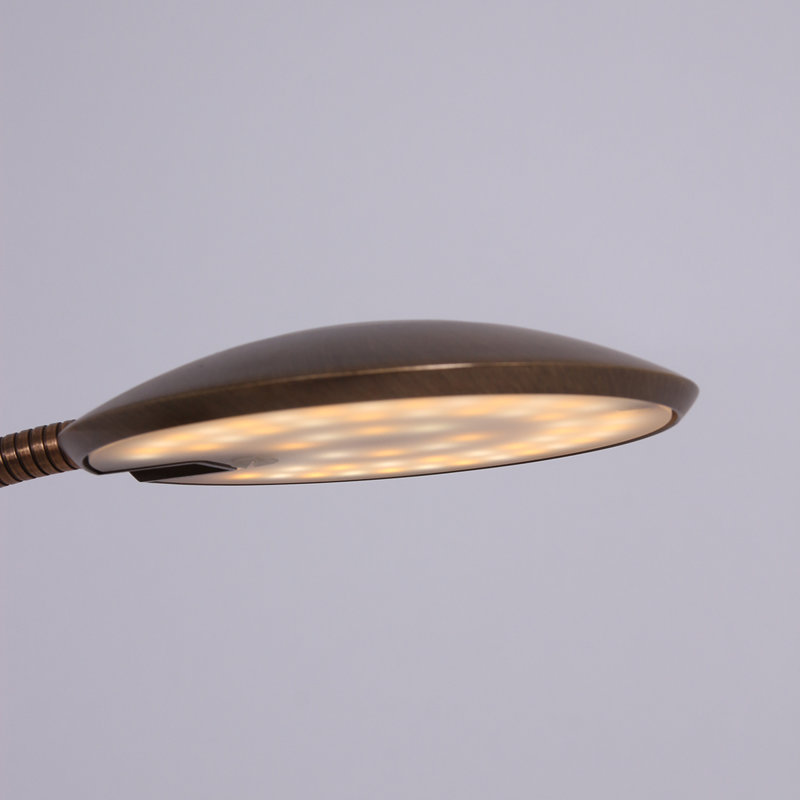 Core Adjustable Metal Desk Lamp, Brown