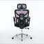 Fauteuil de bureau ergonomique avec support lombaire à massage, appui-tête 4D et accoudoirs 5D, dossier réglable haut et profondeur d'assise