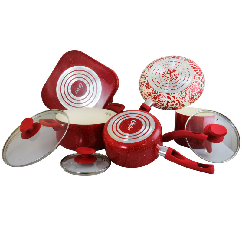 Oster Cocina San Jacinto 9 Piece Aluminum Non Stick Cookware Set