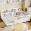 Lit double en bois avec garde-corps et rangement latéral pour les chambres modernes et fonctionnelles-1598782663