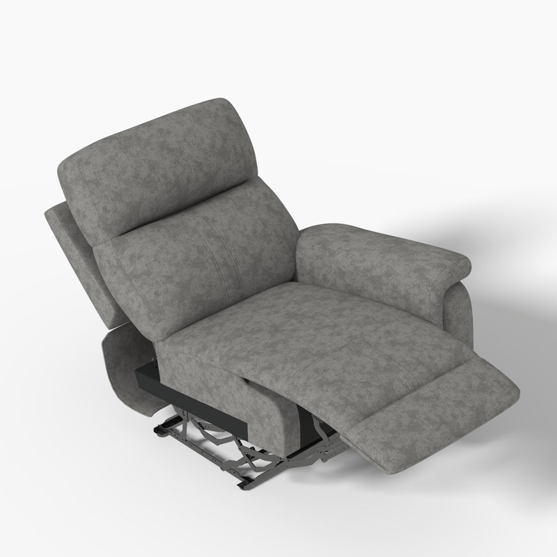 Right Armrest Power Recliner, Gray