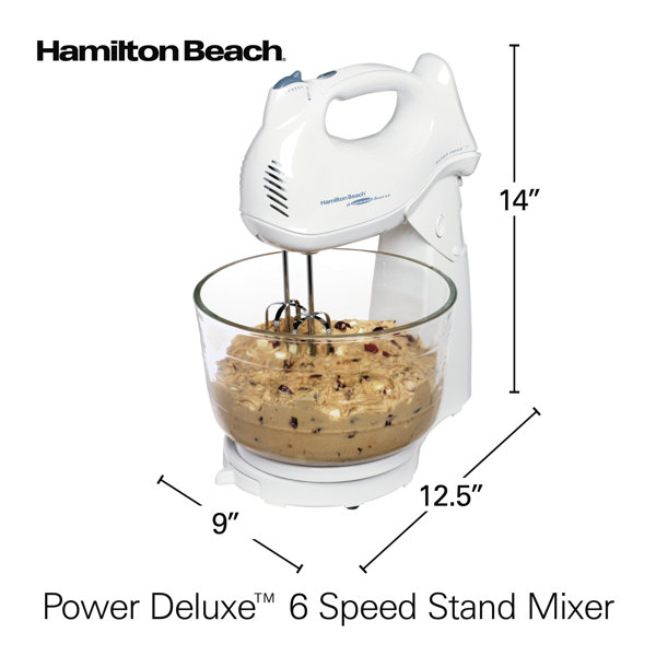 Hamilton Beach® Professional All-Metal Stand Mixer with Specialty Attachment  Hub 5 Quart & Reviews