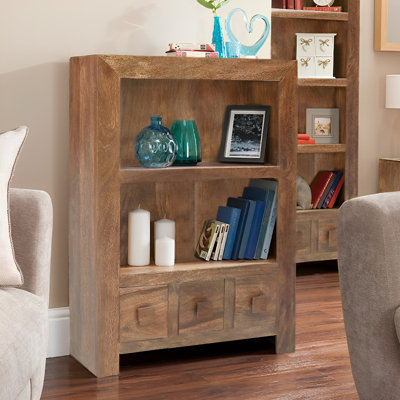 Situ 105cm H x 75cm W Solid Wood Standard Bookcase