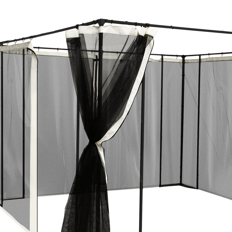 Gazebo remplacement de filet de patio, 10 pi x 13 pi, crème, filet de treillis incroyable de 13 pi, attrayant