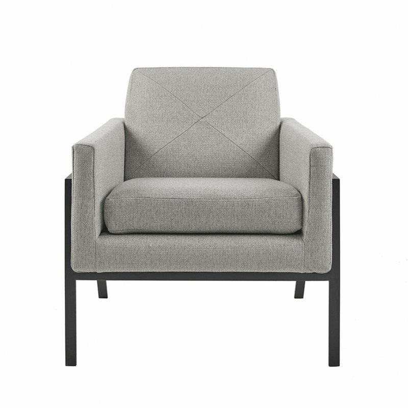 Chaise d'appoint en métal pour le salon