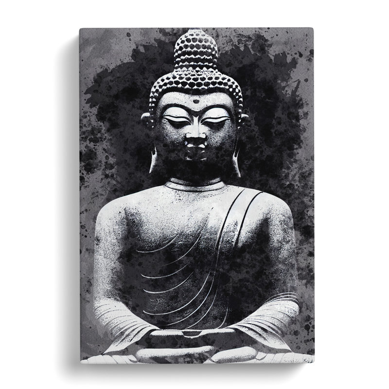 Moody Buddha - Wrapped Canvas, 76cm H x 50cm W x 3cm D