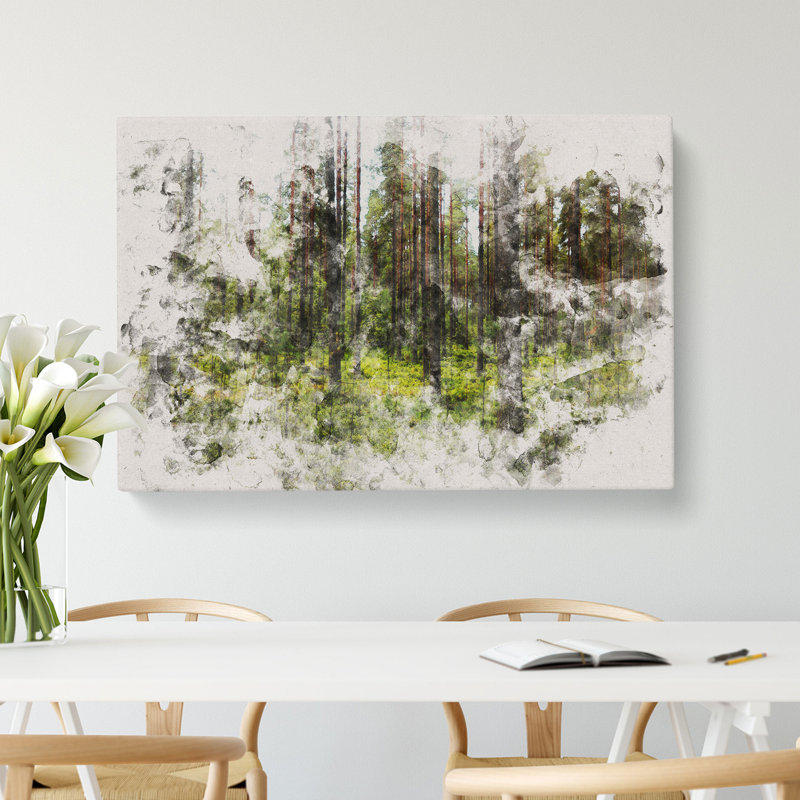 Green Forest Vol.1 - Wrapped Canvas, 40cm H x 60cm W x 3cm D