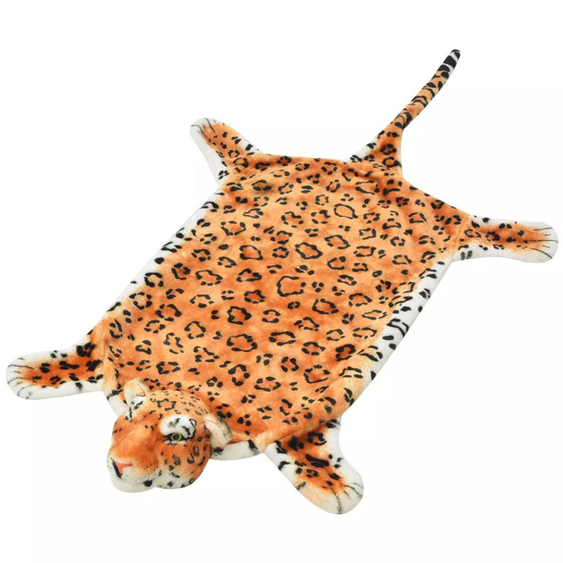 Romeo Children Kids Play Carpet Plush Floor Mat Soft Animal Rug, Brown, 139 cm