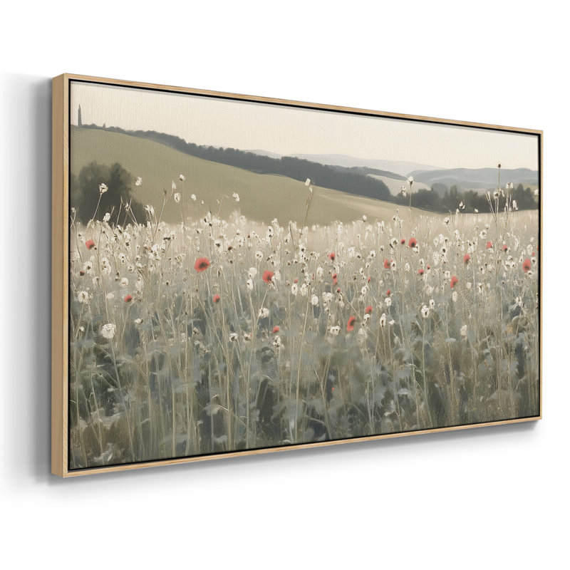 Botanical Series-CCXVII- Toile tendue avec châssis tendue, prête à être accrochée, H 21 po x l 41 po, Naturel