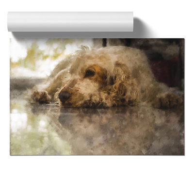 Cocker Spaniel Dog Painting - Frameless Print