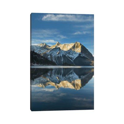 Canada, Alberta. Lever de soleil sur le mont Sarrail et le lac Foch Kananaskis, parc provincial Peter Lougheed par Alan Majchrowicz - Giclée sur toile tendue avec châssis