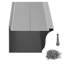 Protecteurs de gouttière en aluminium de qualité supérieure - Système de filtre à feuilles bricolage de 104 pi avec filet de 4 mm pour gouttières sans colmatage