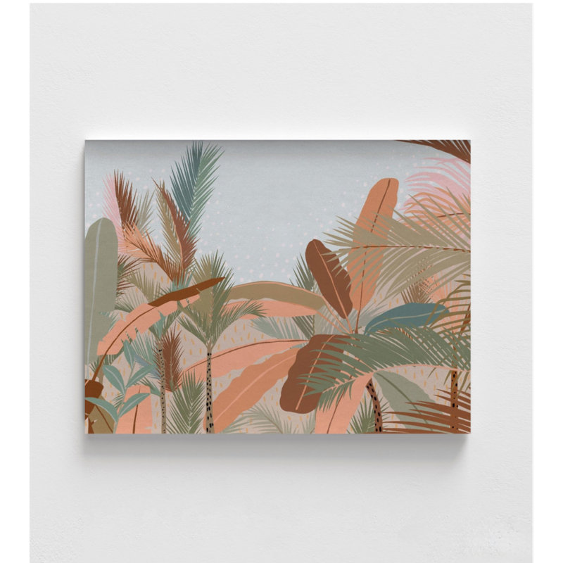 Impression de plantes tropicales, palmier encadré, feuilles, décoration murale, art mural plantes, décoration murale botanique, art mural encadré, art mural surdimensionné