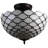 Jackqueline Glass Semi Flush Mount